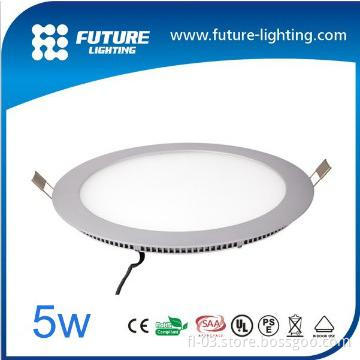 Indoor high quality 3years warranty Epistar Round 5w led panel light